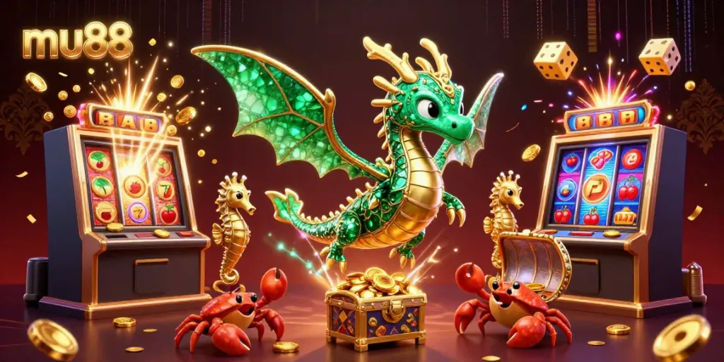 Experience thrilling casino action with mu88 featuring vibrant sea dragon and jackpot elements.