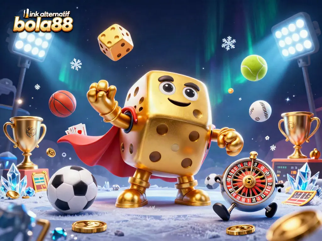 Boost your betting experience with link alternatif bola88 in a dynamic, vibrant sports betting illustration.